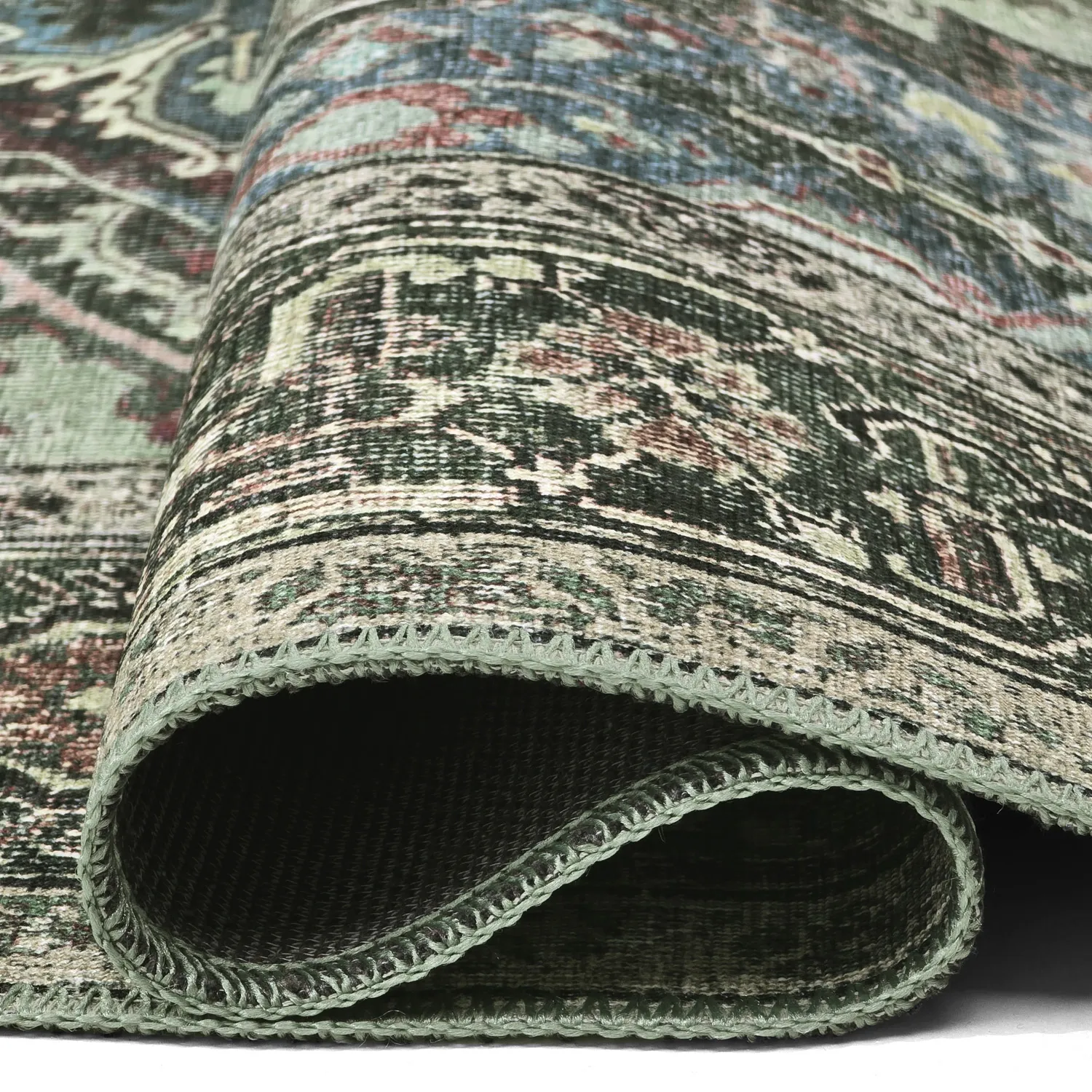 Alfombra de tejido plano - Birjand (verde)