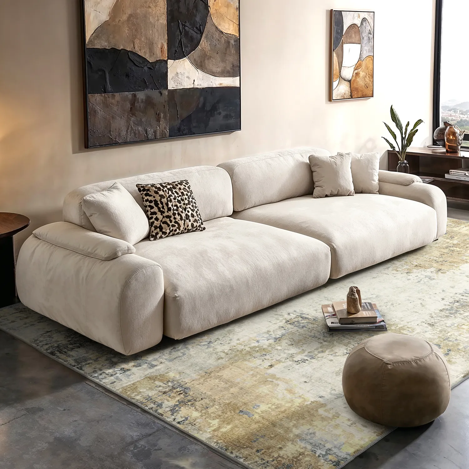 Alfombra de tejido plano - Comino (gris/multicolor)