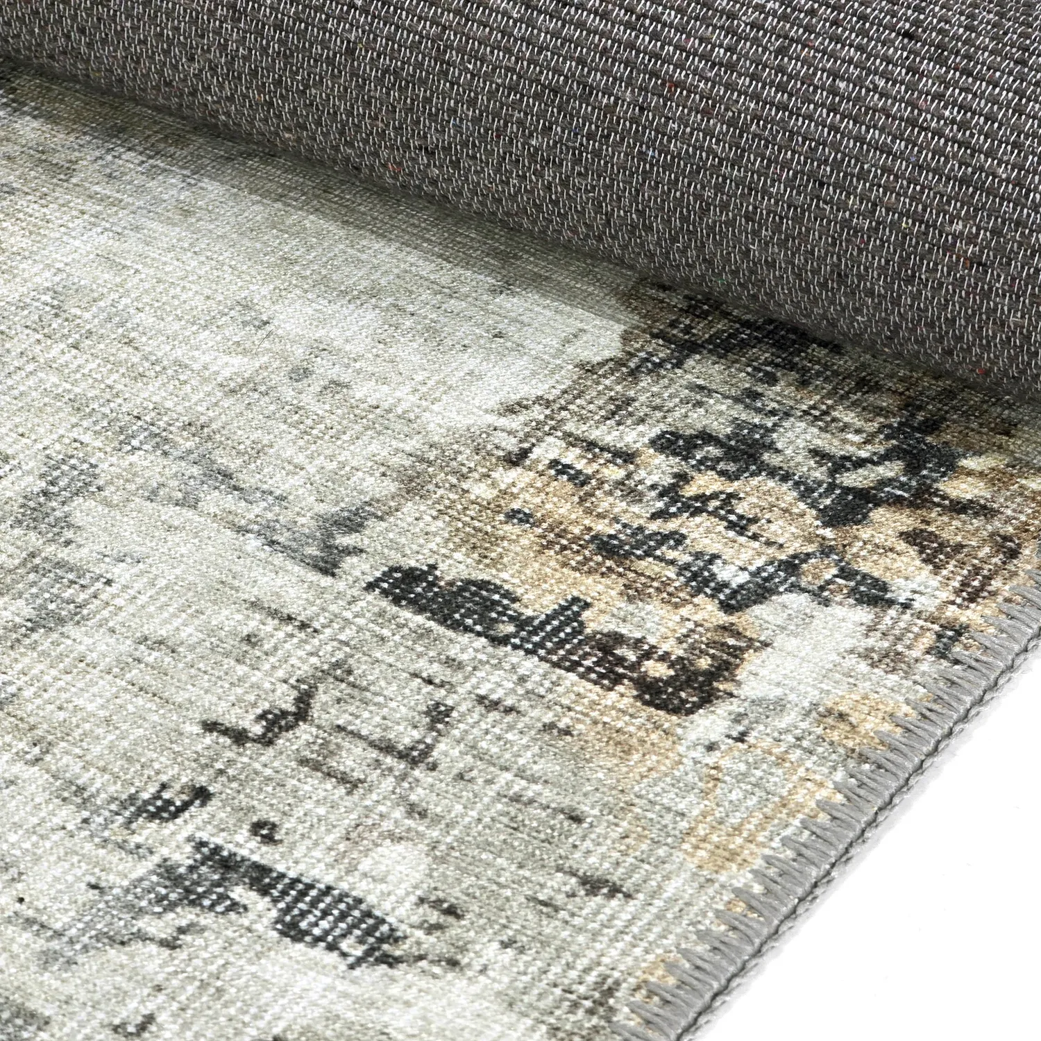 Alfombra de tejido plano - Comino (gris/multicolor)
