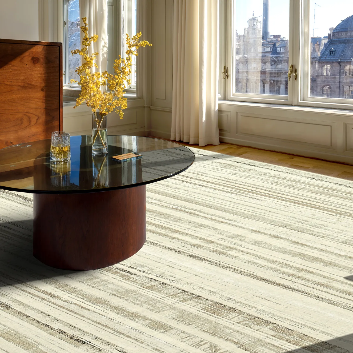 Alfombra de tejido plano - Delara (beige)