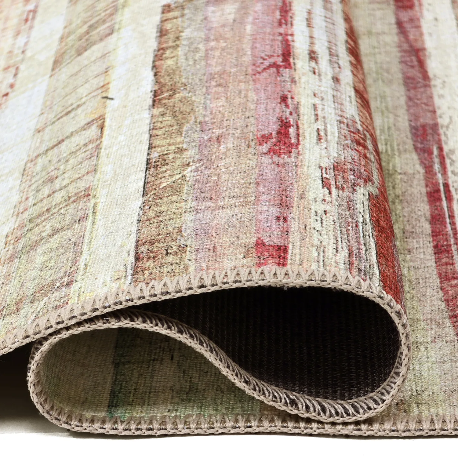 Alfombra de tejido plano - Delara (beige/multicolor)