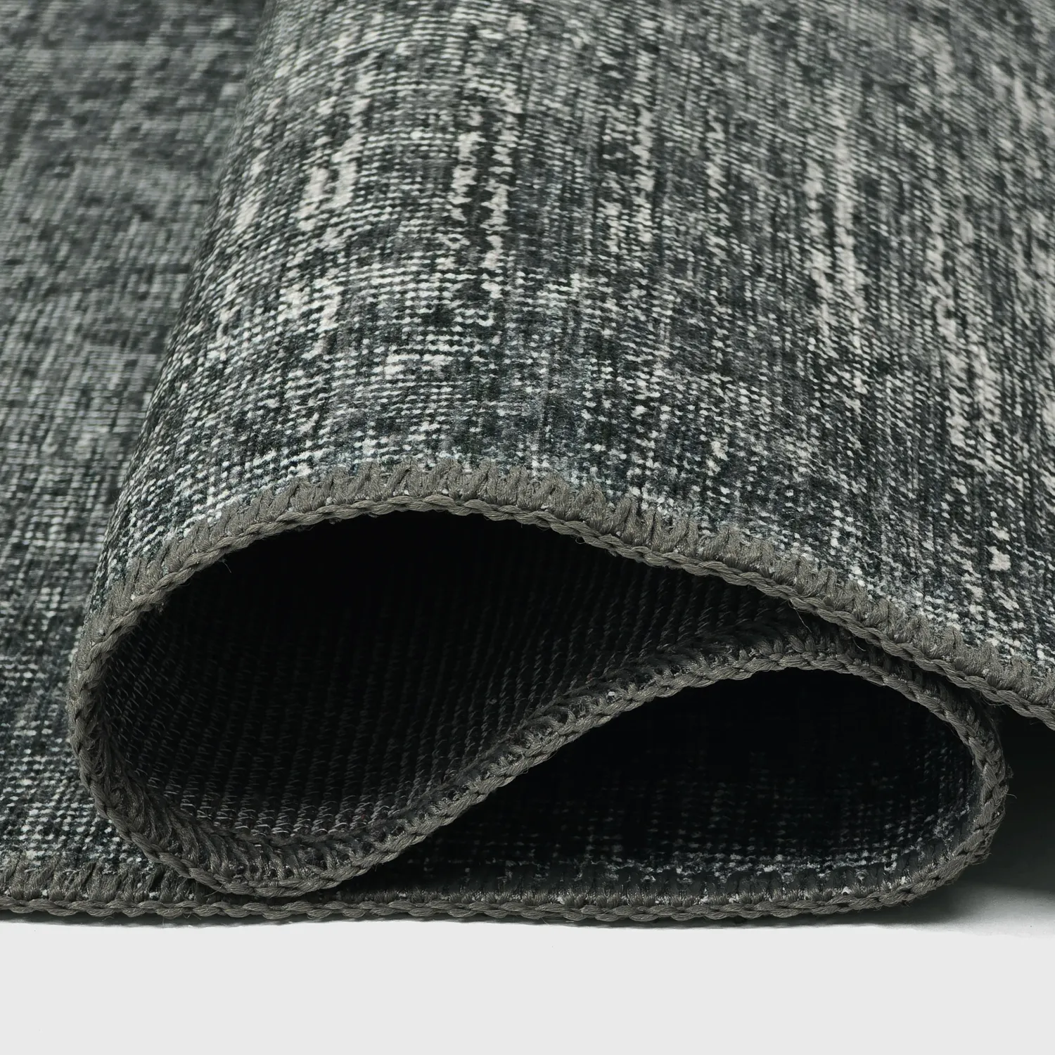 Alfombra de tejido plano - Elarion (negro)