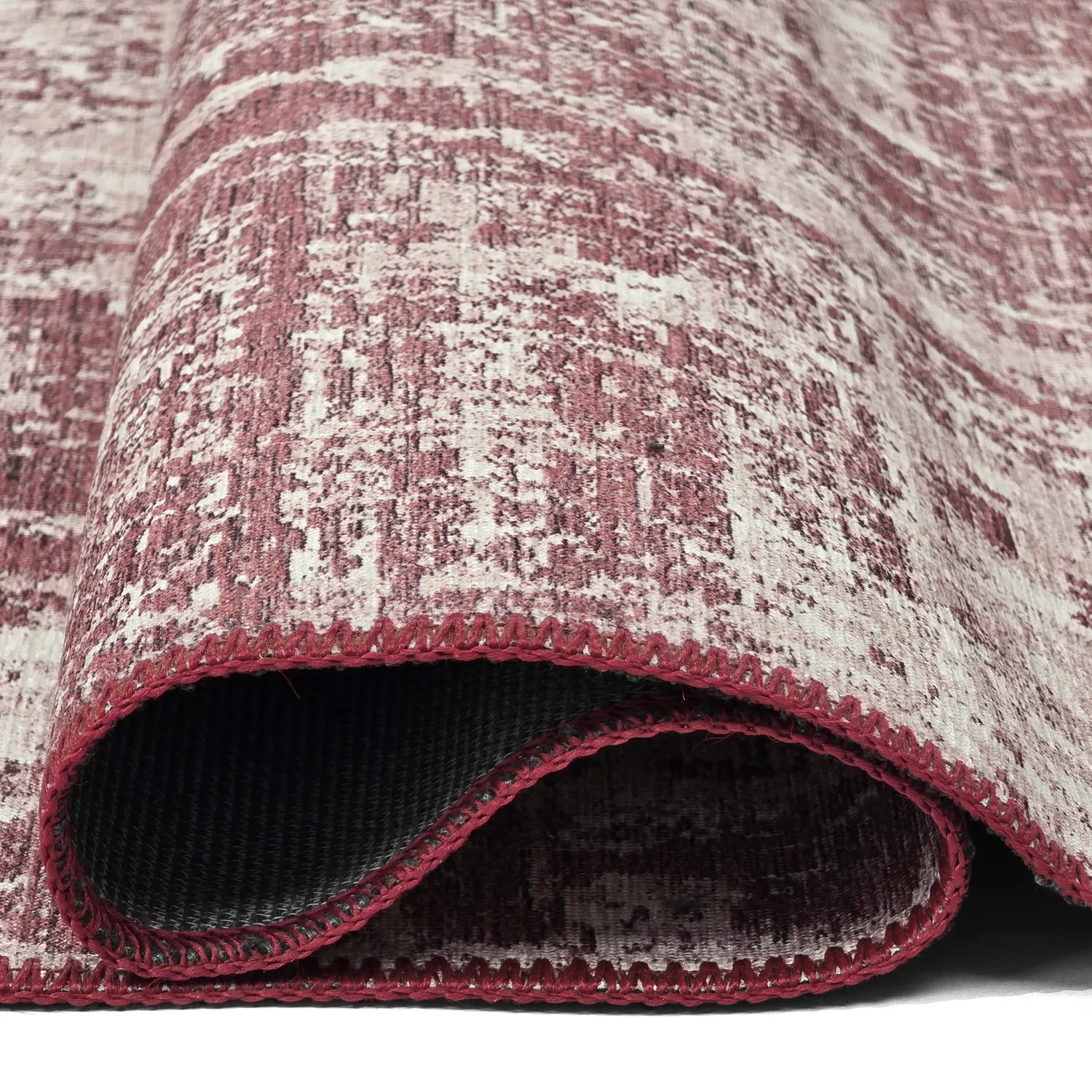 Alfombra de tejido plano - Elira (rojo)