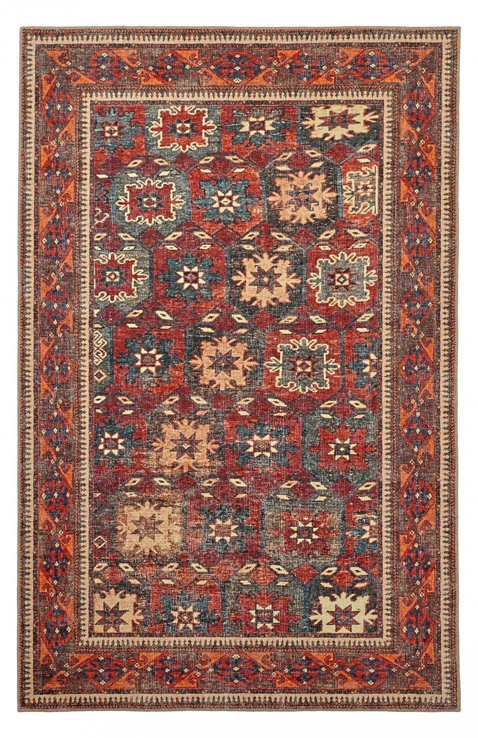 Alfombra de tejido plano - Khalamir (rojo)