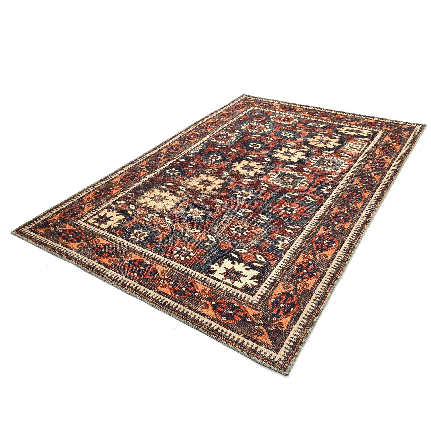 Alfombra de tejido plano - Khalamir (rojo)
