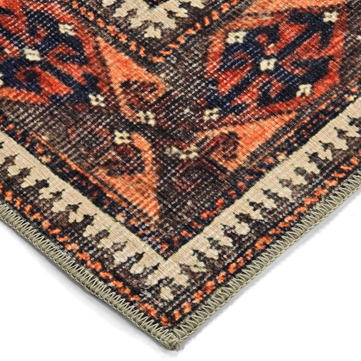 Alfombra de tejido plano - Khalamir (rojo)
