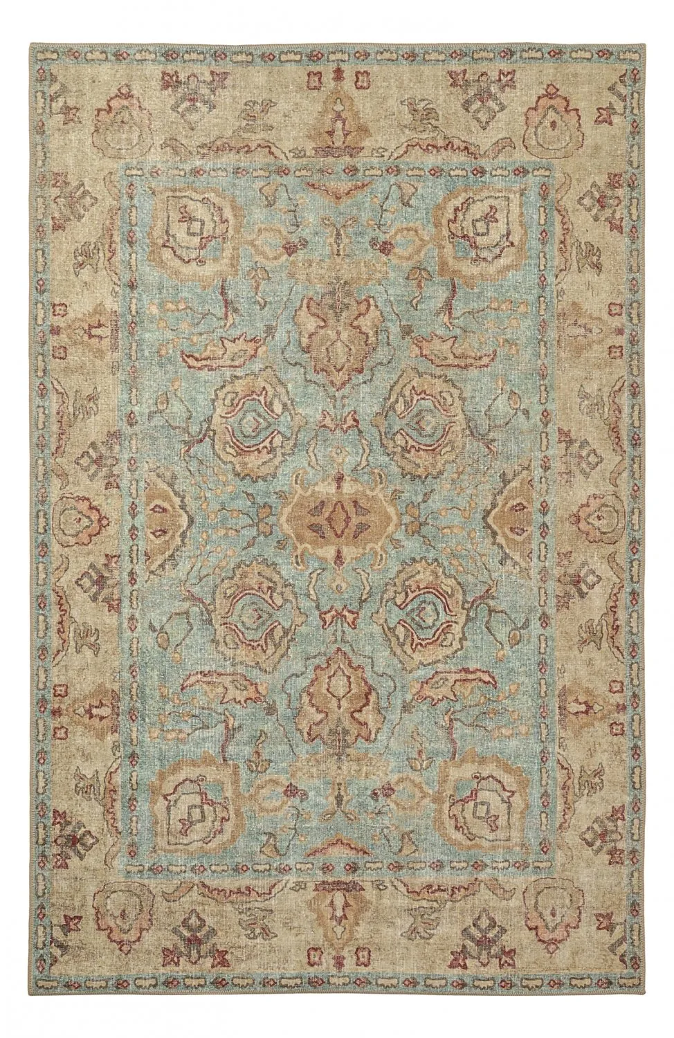 Alfombra de tejido plano - Layla (azul claro)