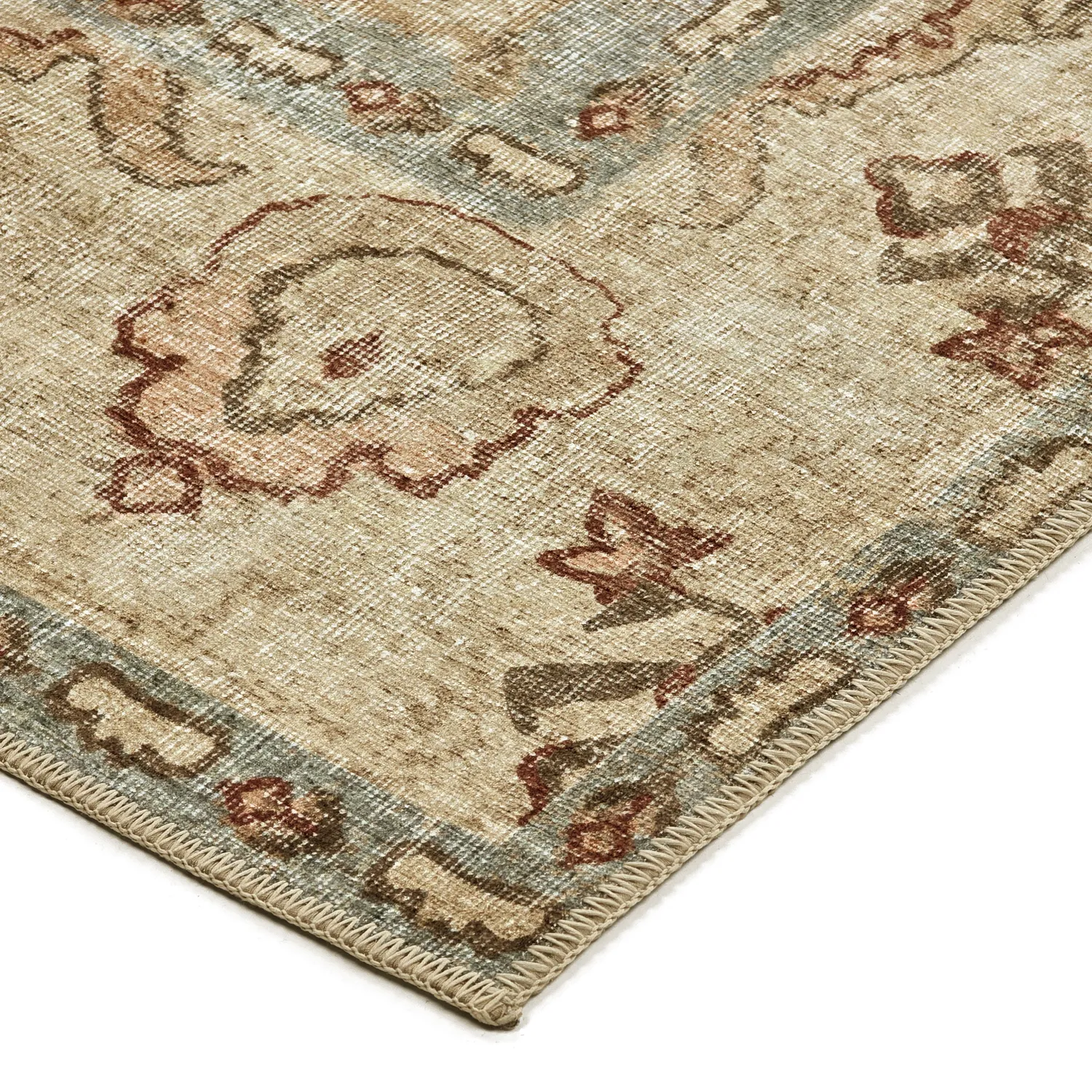 Alfombra de tejido plano - Layla (azul claro)