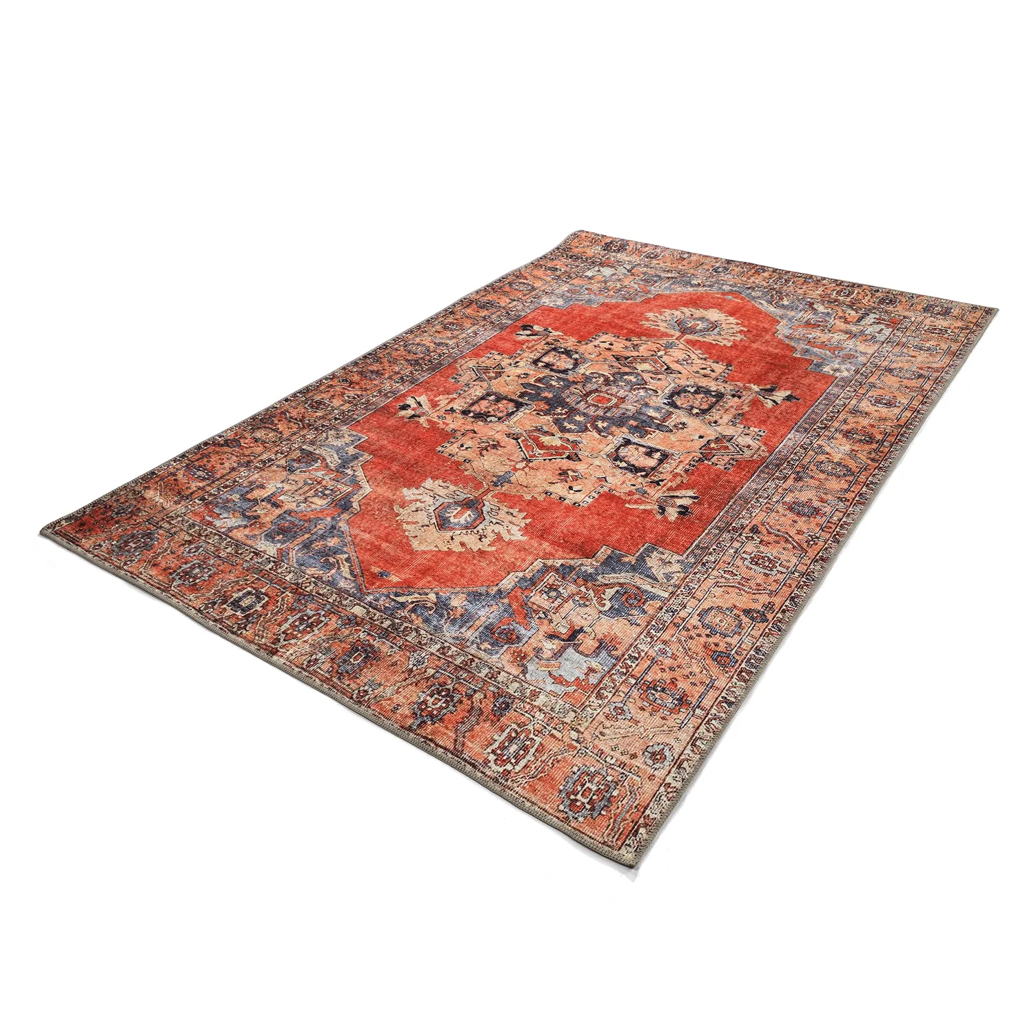 Alfombra de tejido plano - Madevan (rojo)