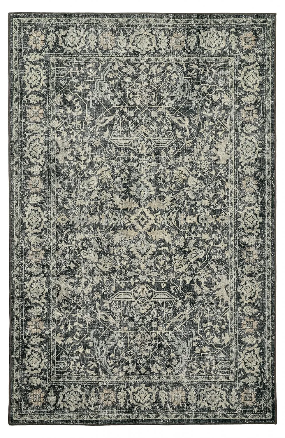Alfombra de tejido plano - Meralis (negro)