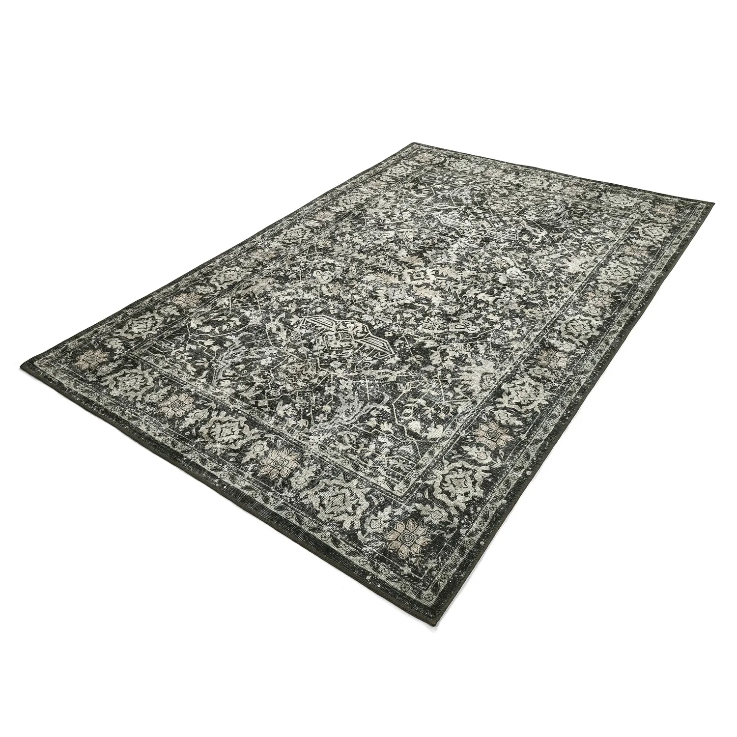 Alfombra de tejido plano - Meralis (negro)