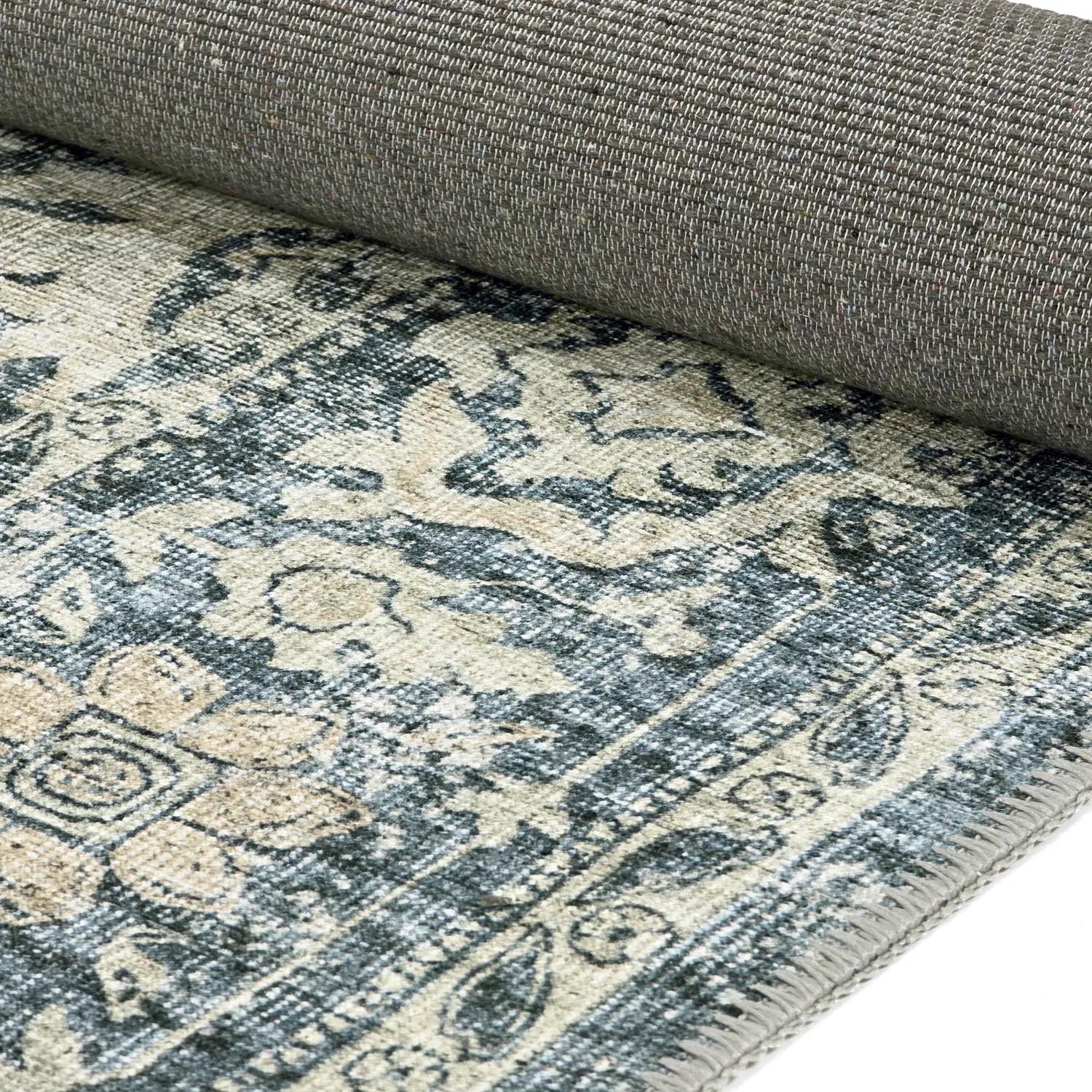Alfombra de tejido plano - Meralis (azul)