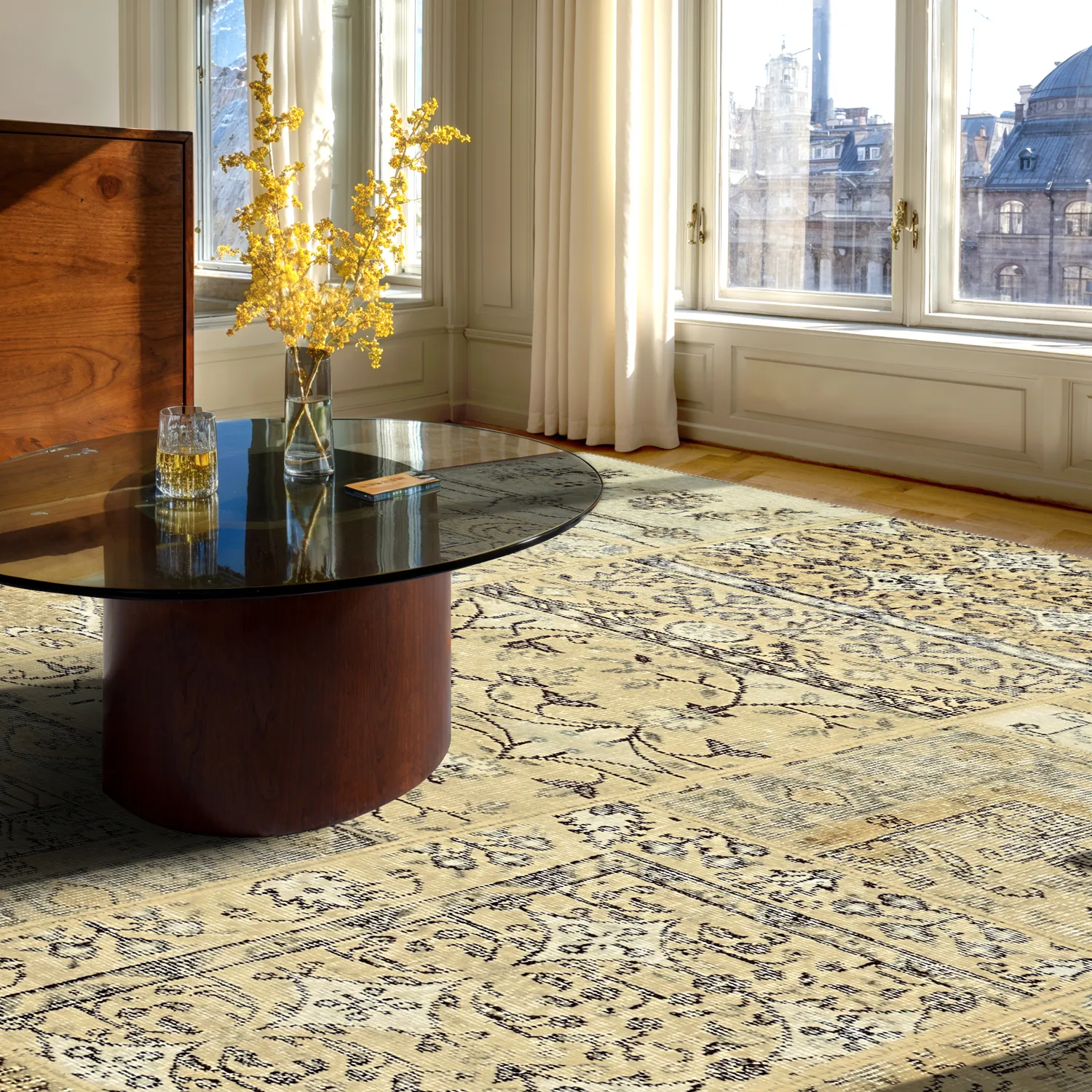 Alfombra de tejido plano - Myrina (beige)
