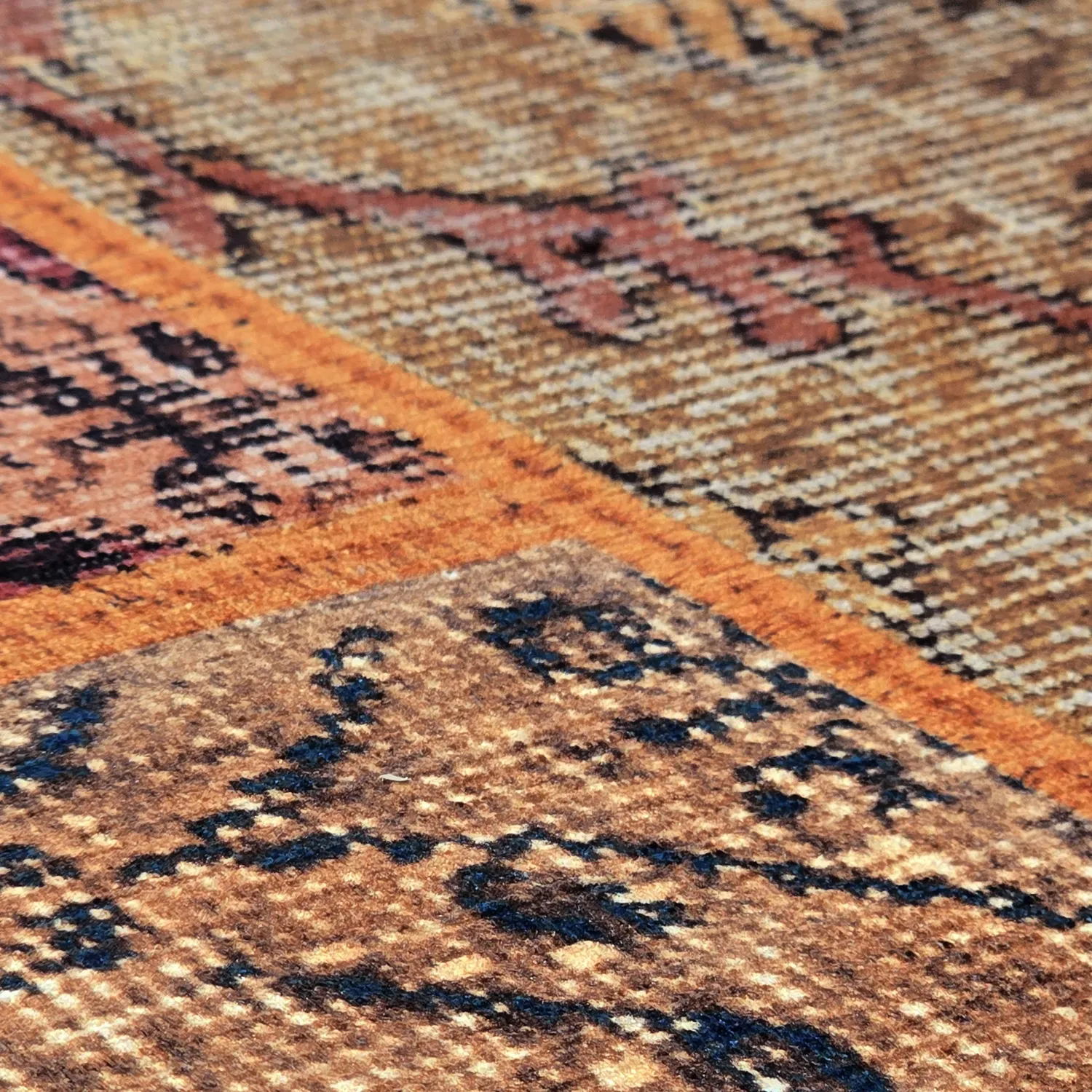 Alfombra de tejido plano - Myrina (rojo/multicolor)