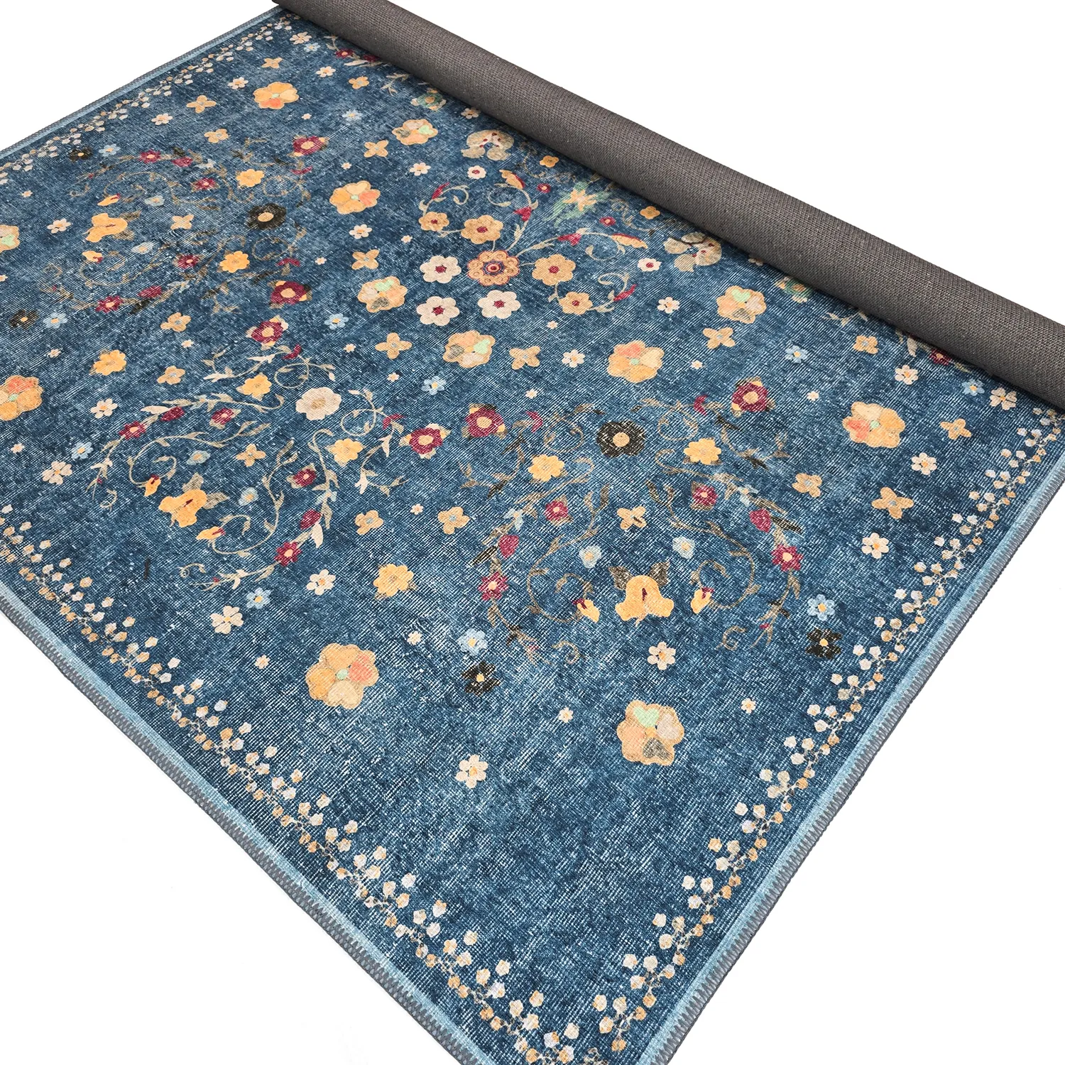 Alfombra de tejido plano - Nabilar (azul)