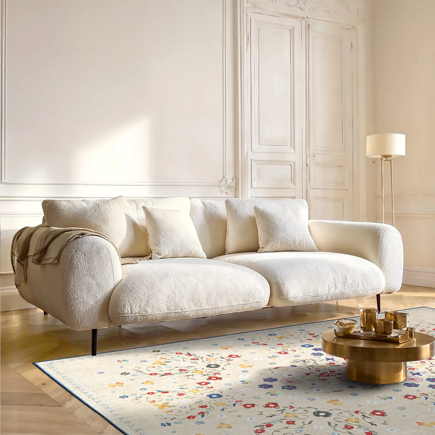 Alfombra de tejido plano - Nabilar (crema)