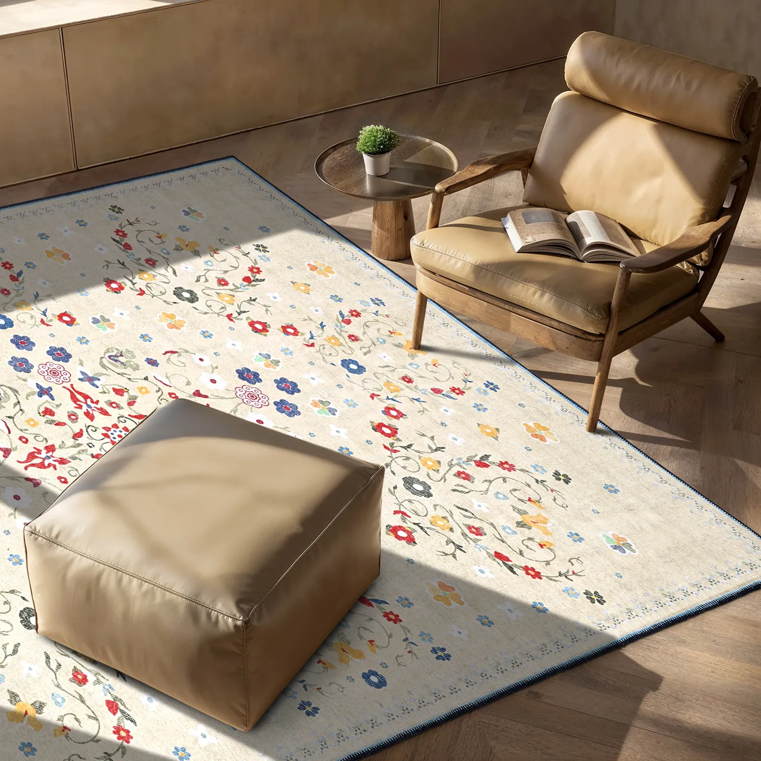 Alfombra de tejido plano - Nabilar (crema)