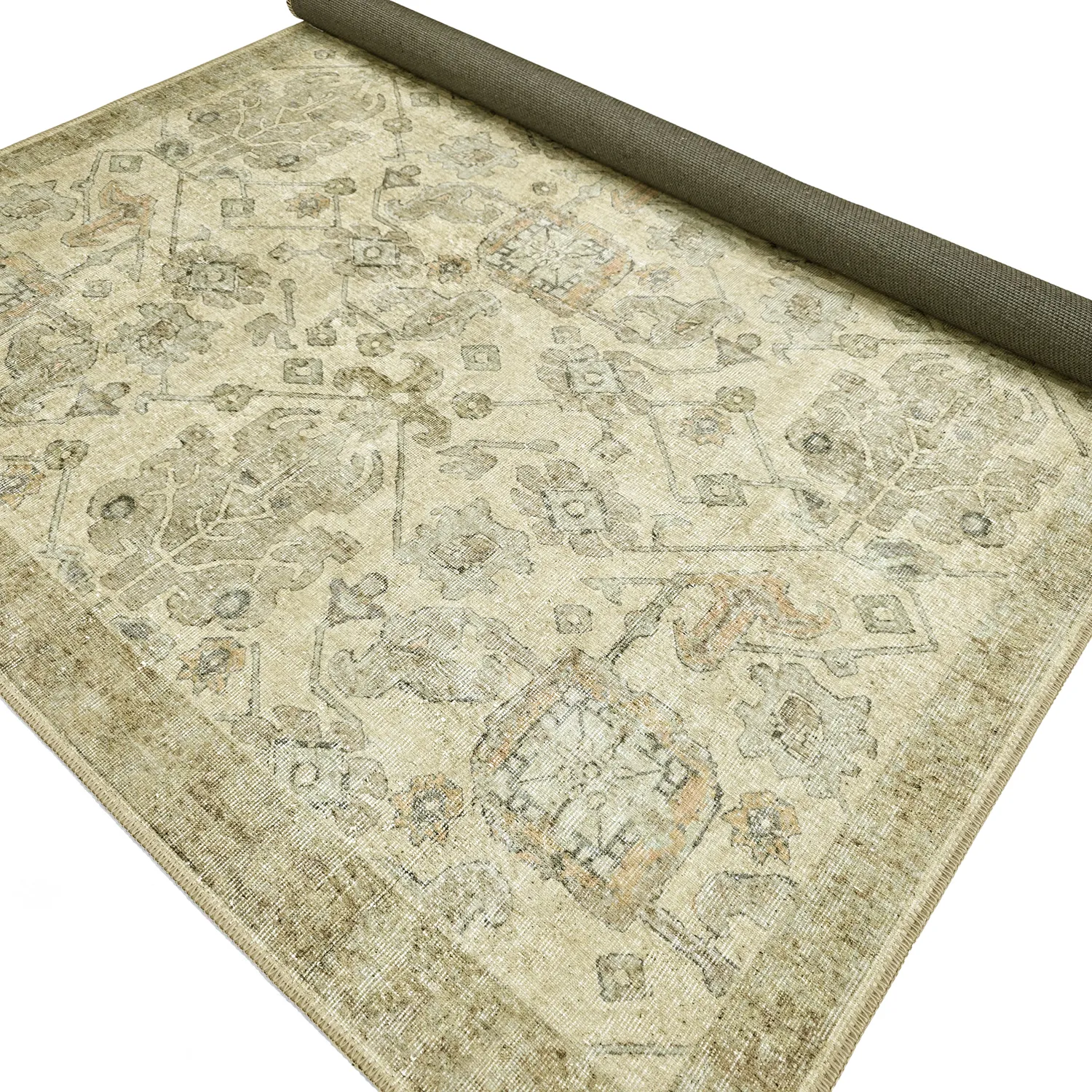 Alfombra de tejido plano - Noura (beige)