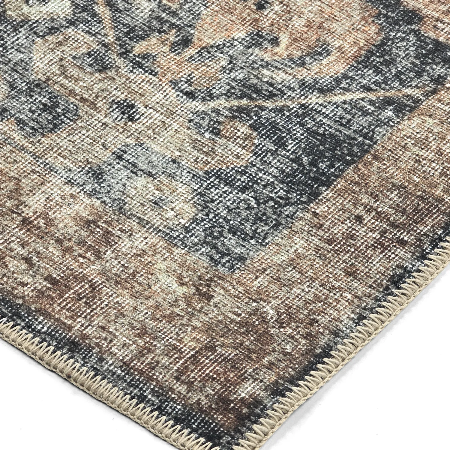 Alfombra de tejido plano - Noura (azul oscuro)
