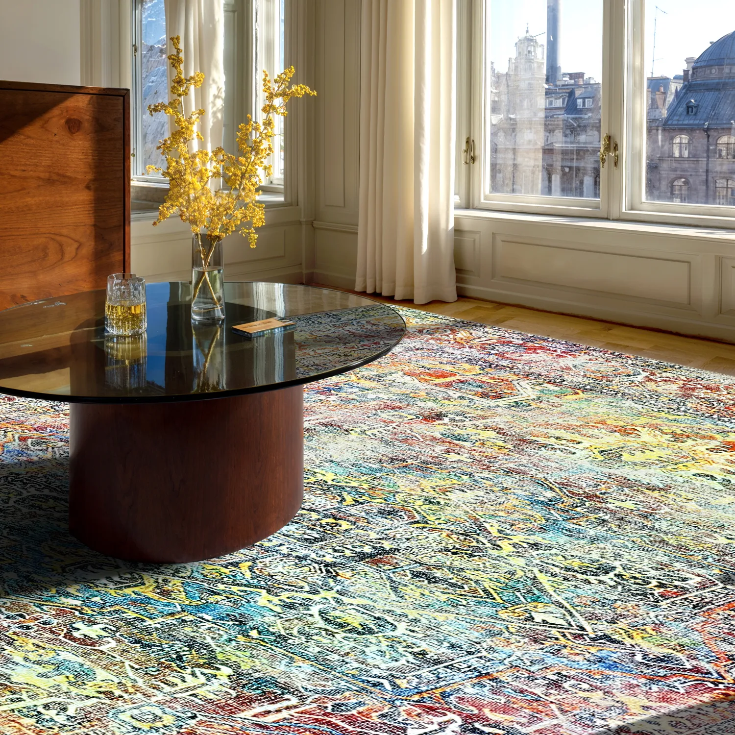 Alfombra de tejido plano - Oriental Rainbow (multicolor)