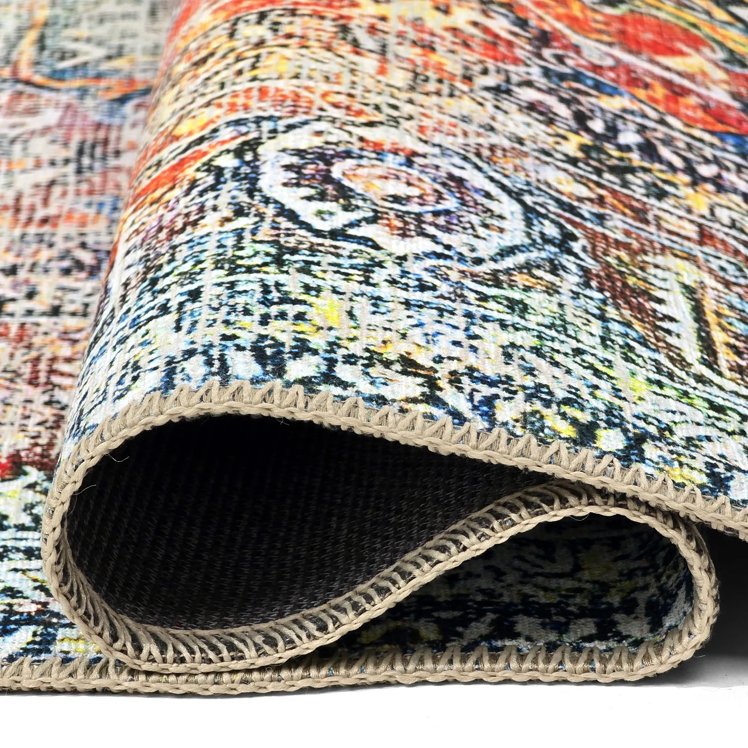 Alfombra de tejido plano - Oriental Rainbow (multicolor)