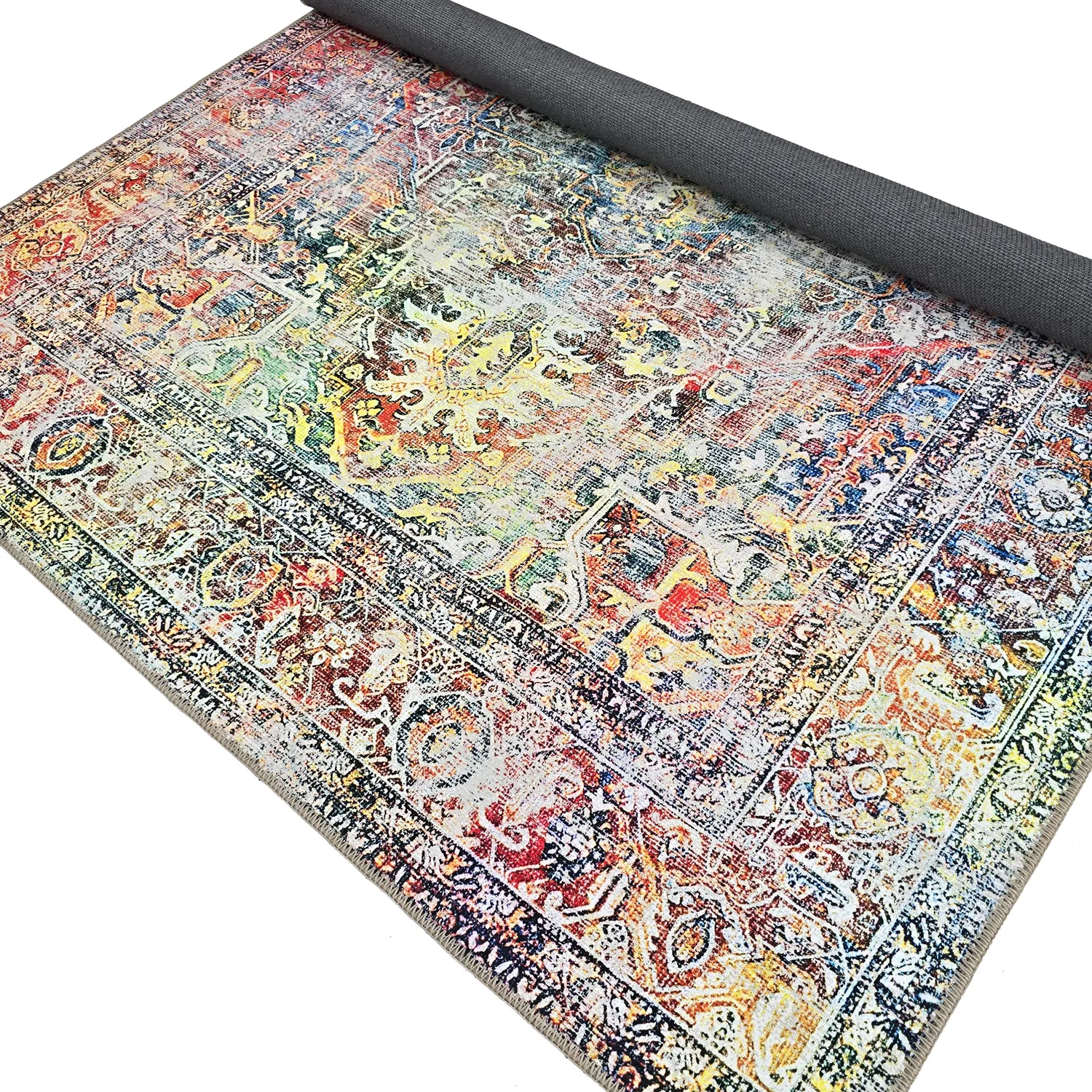 Alfombra de tejido plano - Oriental Rainbow (multicolor)