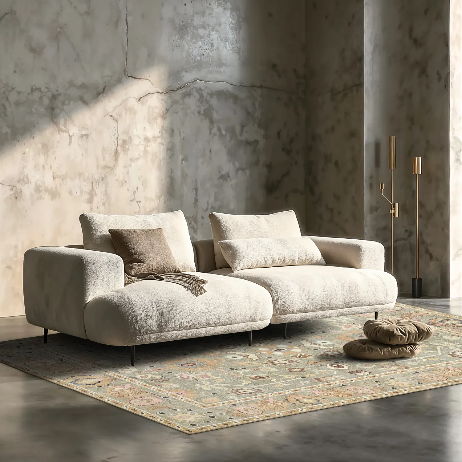 Alfombra de tejido plano - Yara (beige)