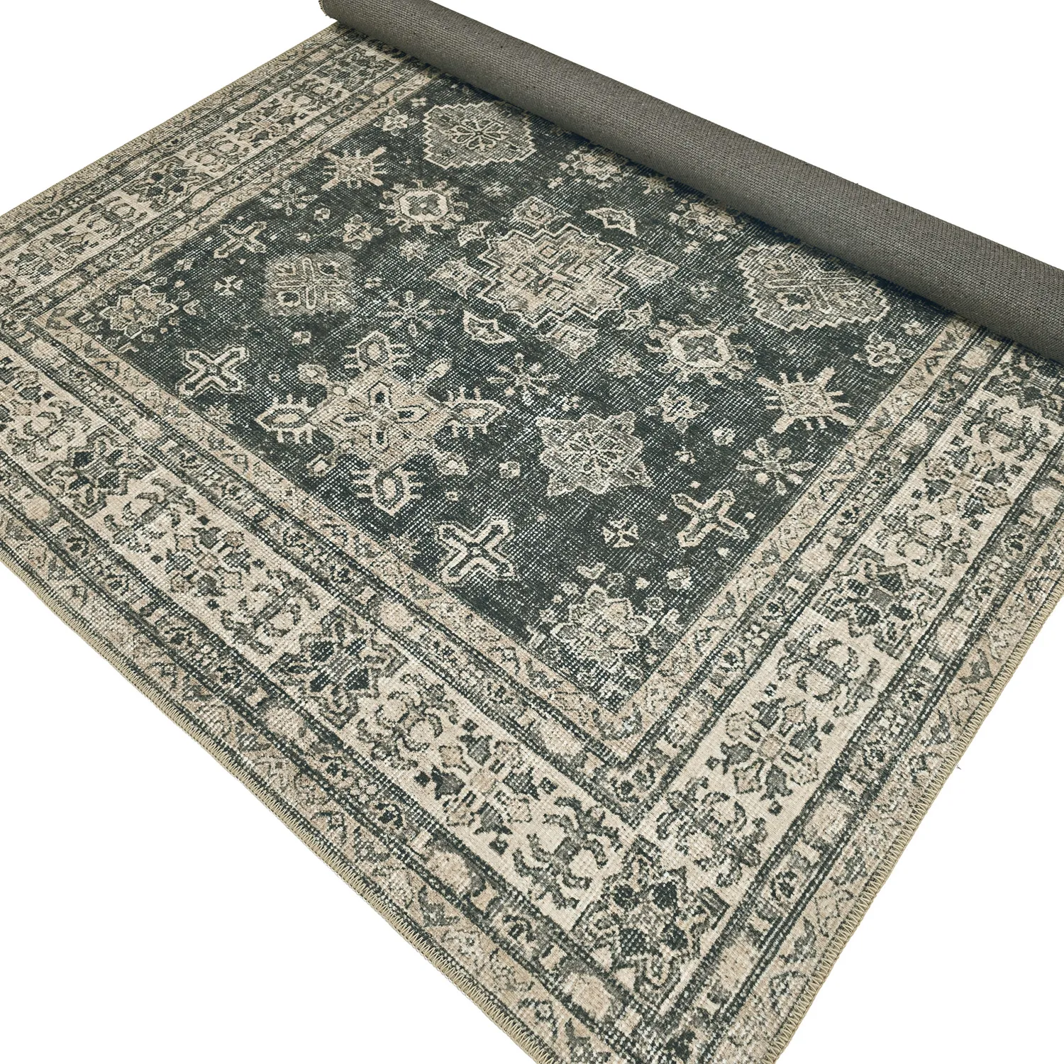 Alfombra de tejido plano - Zuleina (verde)