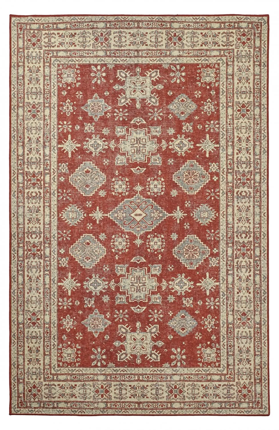 Alfombra de tejido plano - Zuleina (rojo)