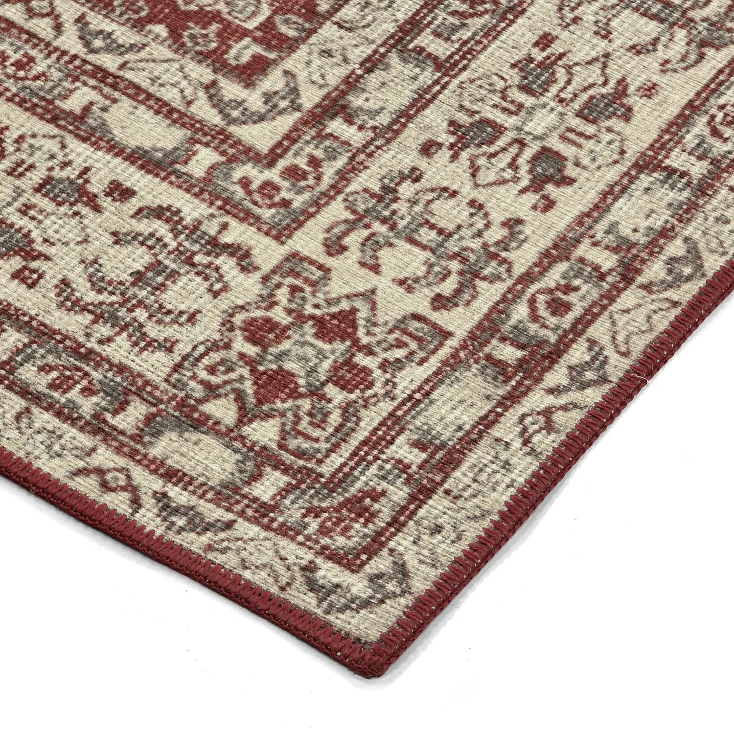 Alfombra de tejido plano - Zuleina (rojo)