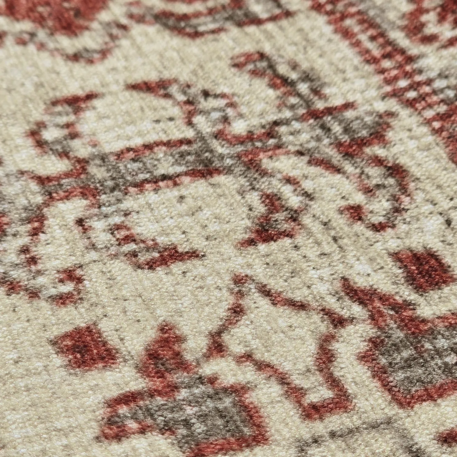 Alfombra de tejido plano - Zuleina (rojo)