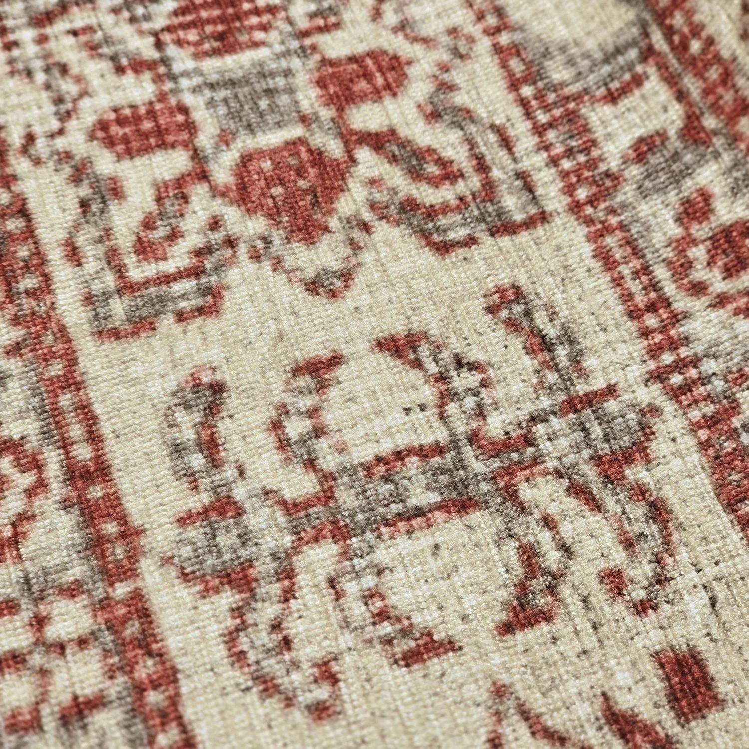 Alfombra de tejido plano - Zuleina (rojo)
