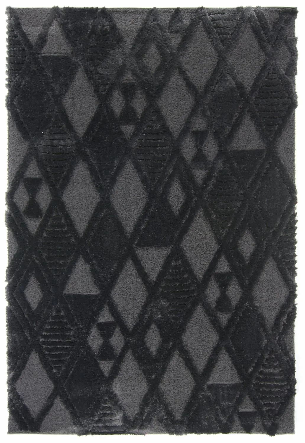 Alfombras de pelo largo - Rostock (negro)
