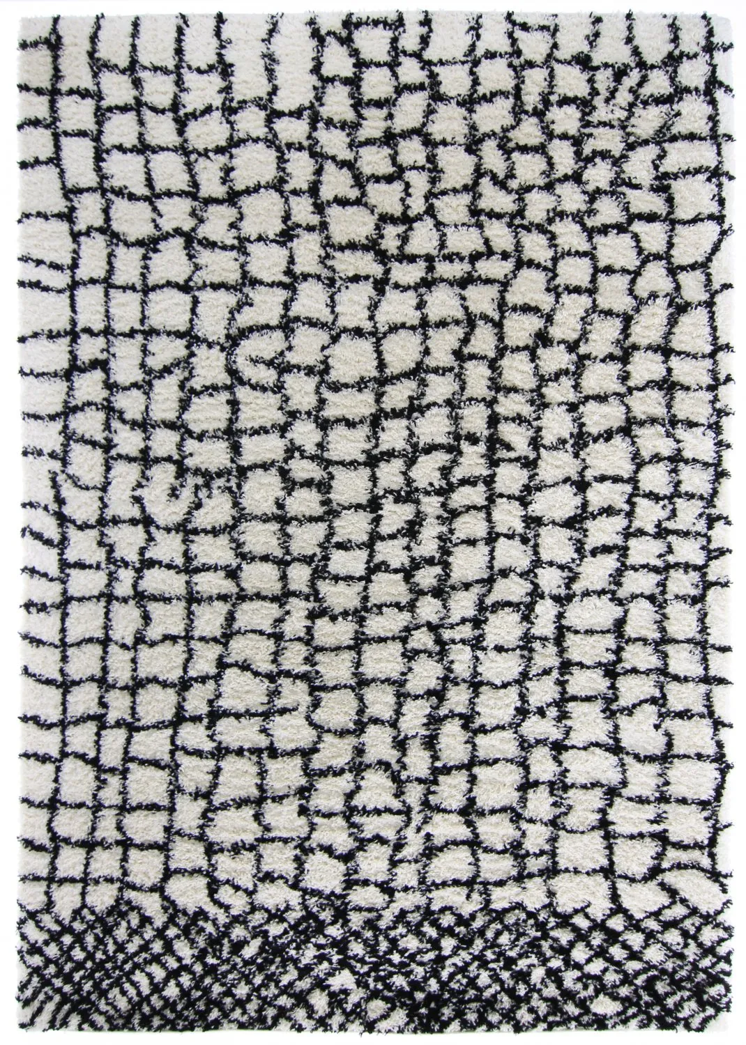 Alfombras de pelo largo - Taverna (negro/blanco)