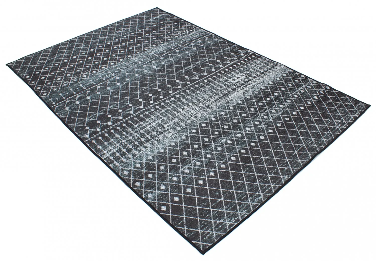 Alfombra Wilton - Stella (negro/blanco)