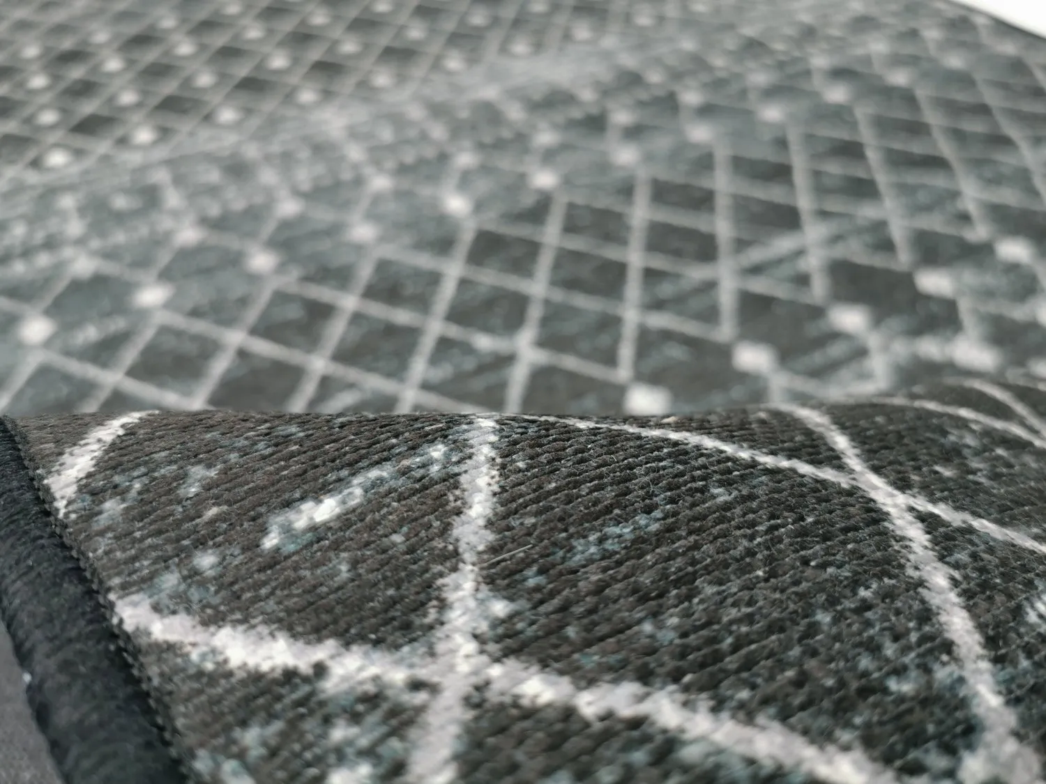 Alfombra Wilton - Stella (negro/blanco)
