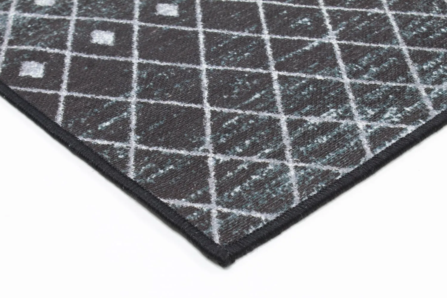 Alfombra Wilton - Stella (negro/blanco)
