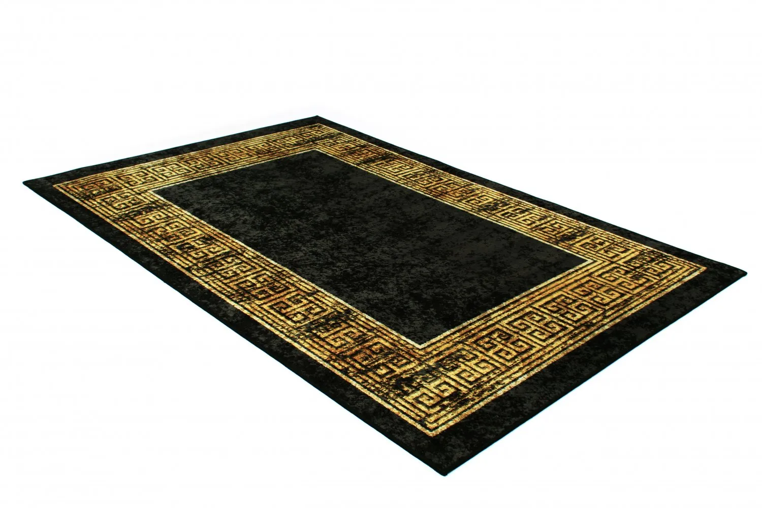 Alfombra Wilton - Tilos (negro/dorado)