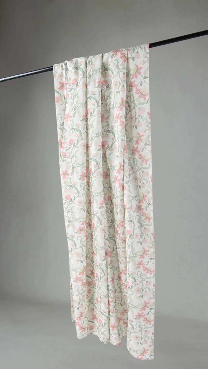 Cortinas - Cortina de algodón - Sollan (rosa)