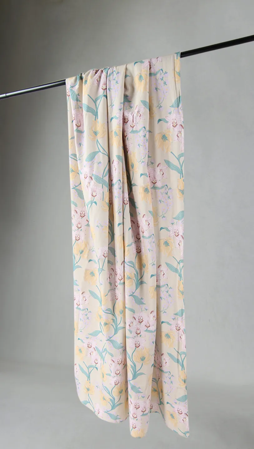 Cortinas - Cortina de algodón - Florina (rosa)