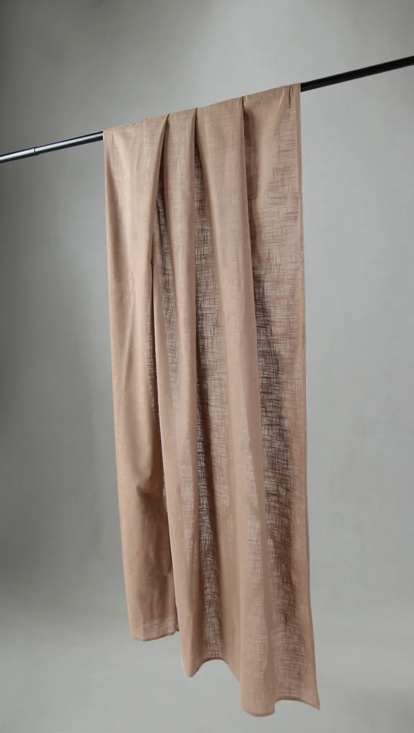 Cortinas - Cortina de algodón - Lollo (beige obscuro)