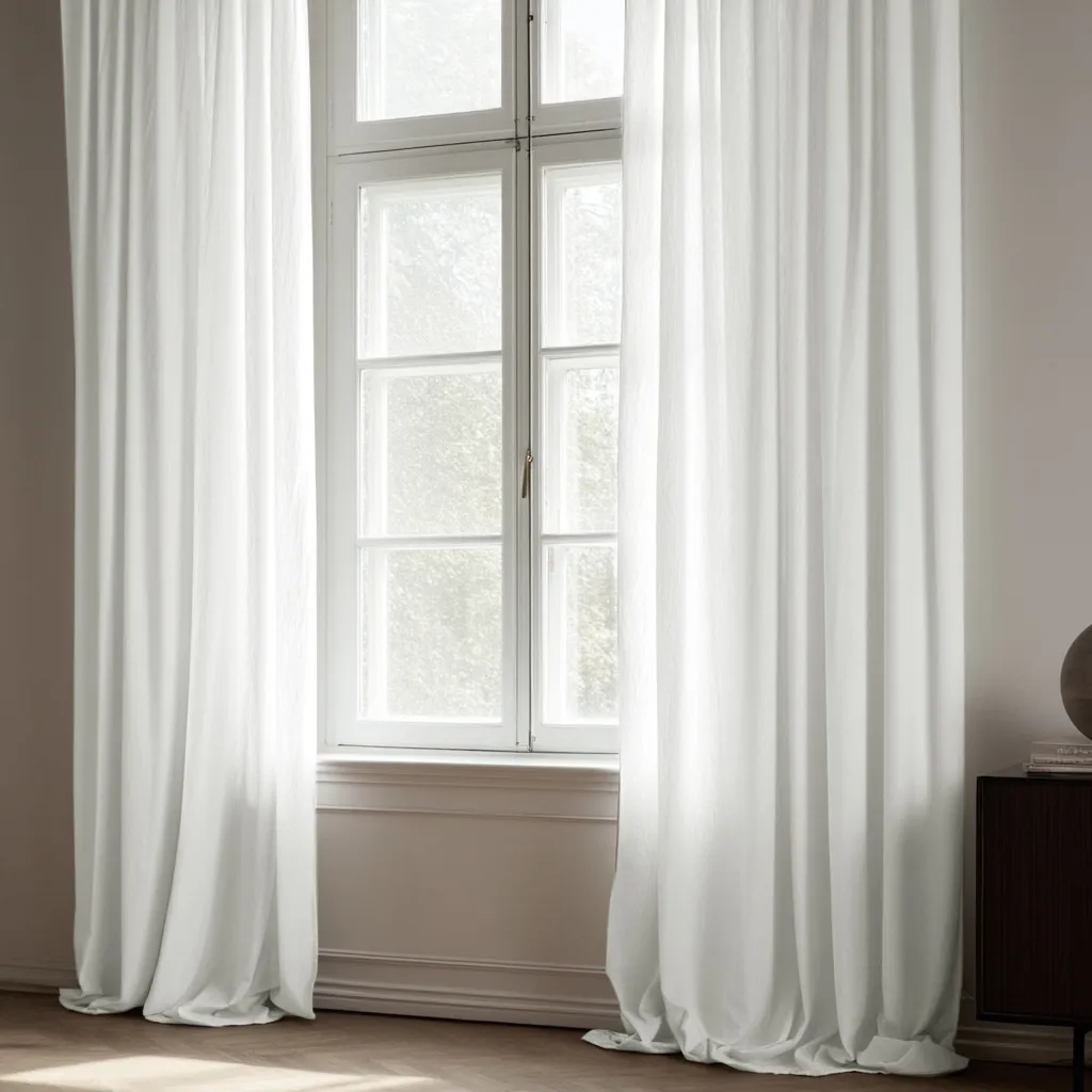 Cortinas - Cortina imitación lino Andrada (blanco)