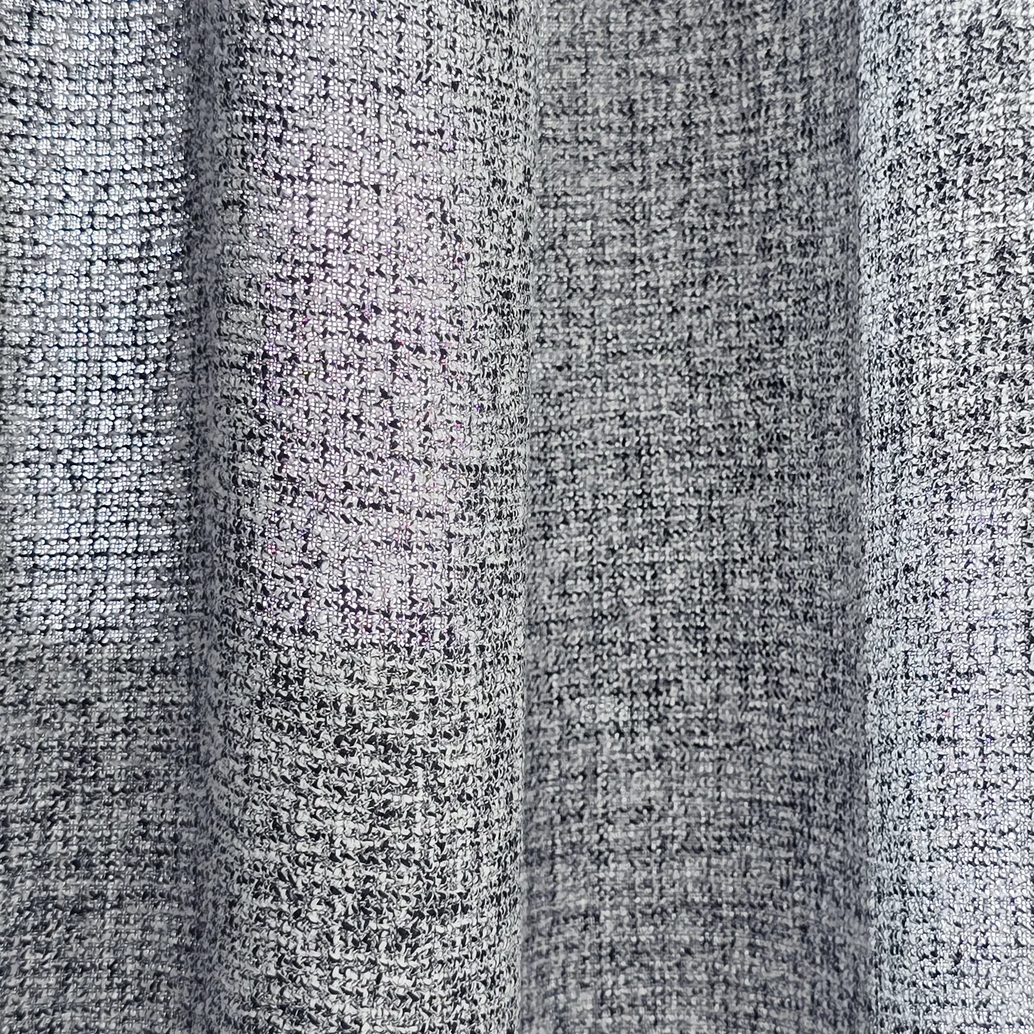 Cortinas - Cortinas de lino Cosmina (gris oscuro)