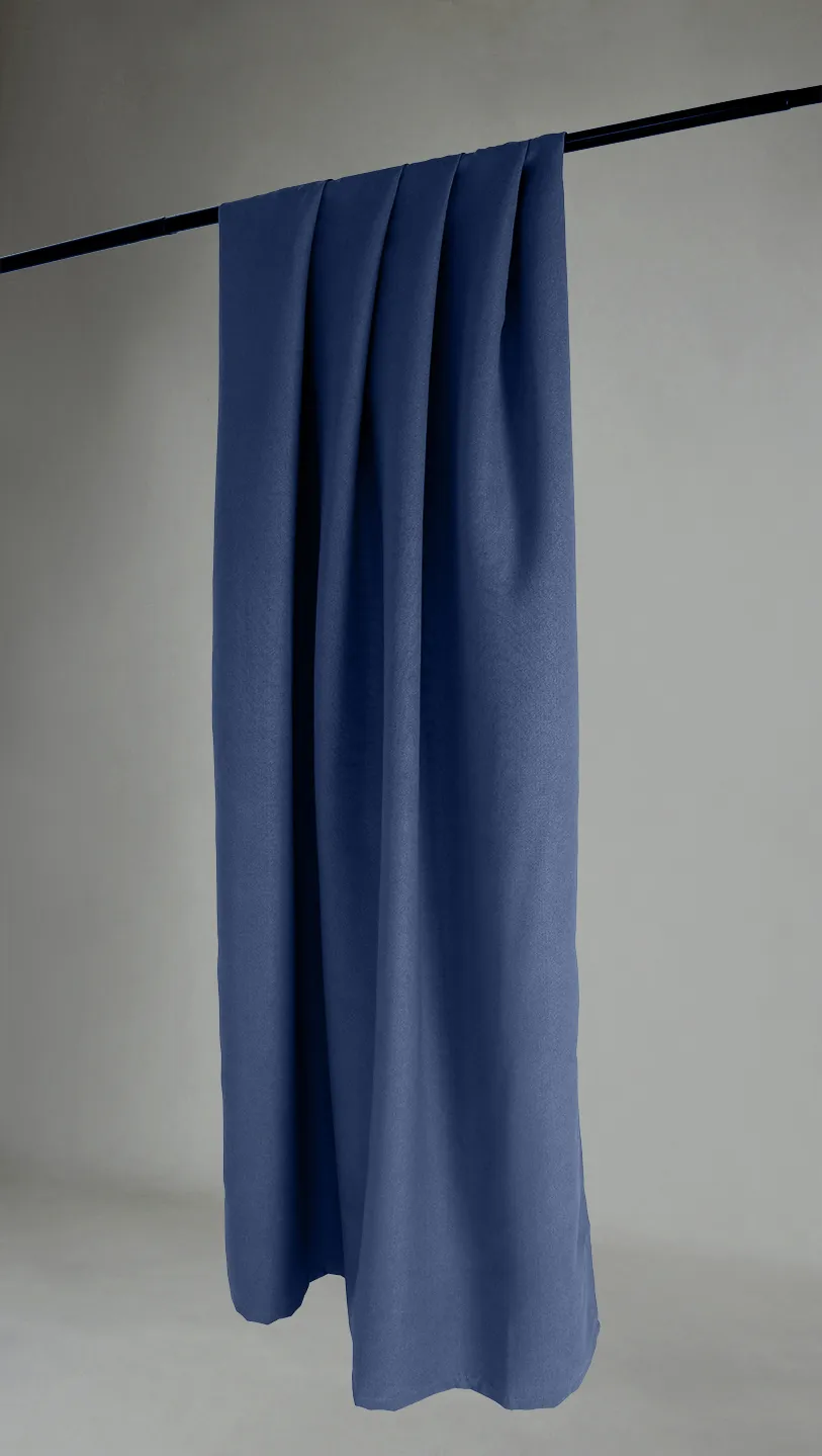 Cortinas - Cortinas apagadas Octavia (azul oscuro)
