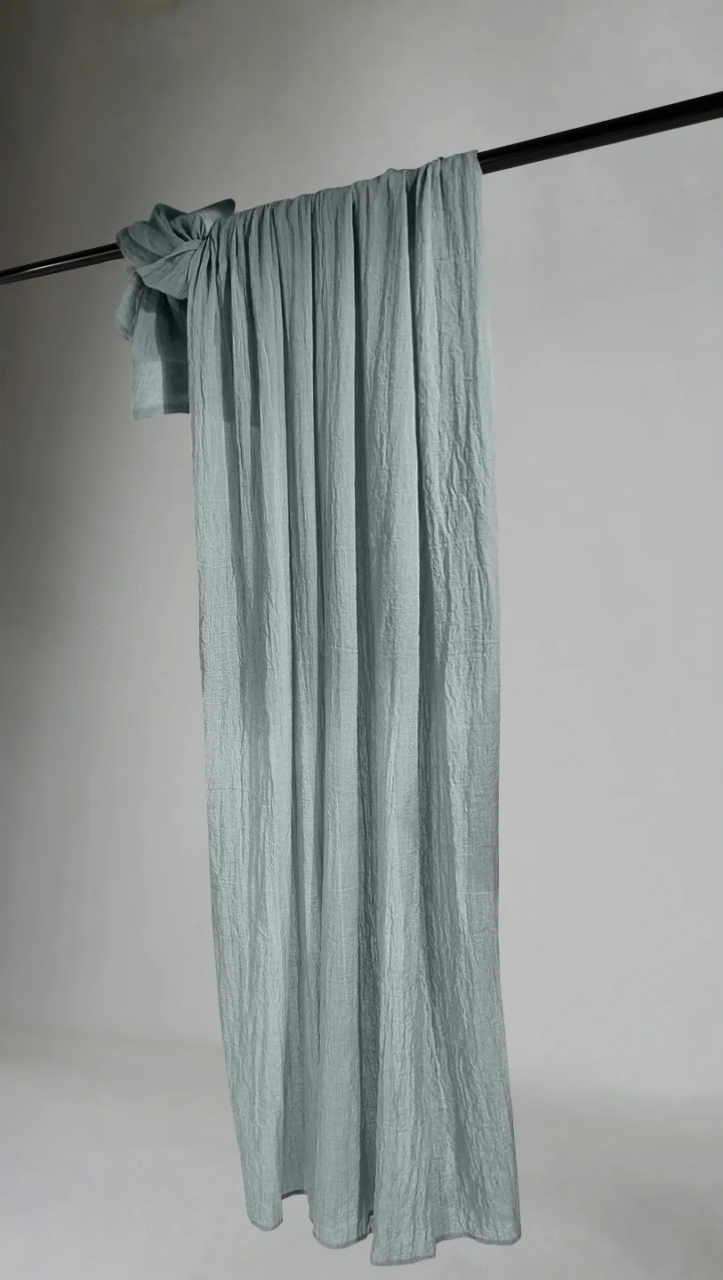 Cortinas - Cortina de encajes Hilma (gris)