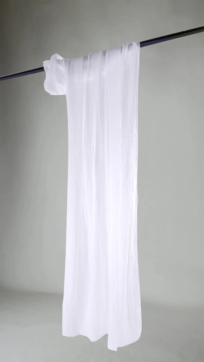 Cortinas - Cortina de encajes Hilma (blanco)