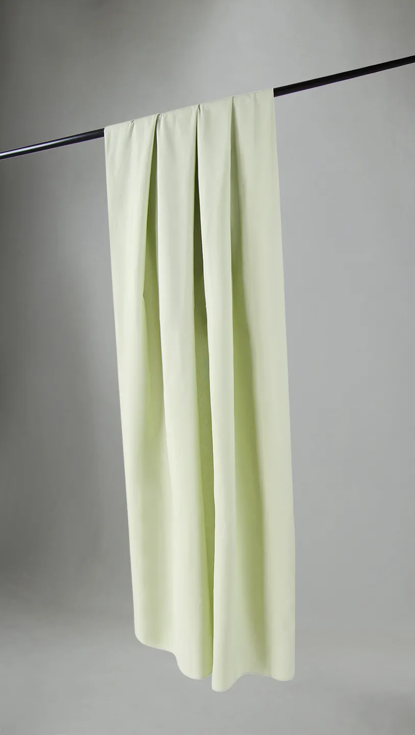Cortinas - Cortina de algodón Anja (verde claro)