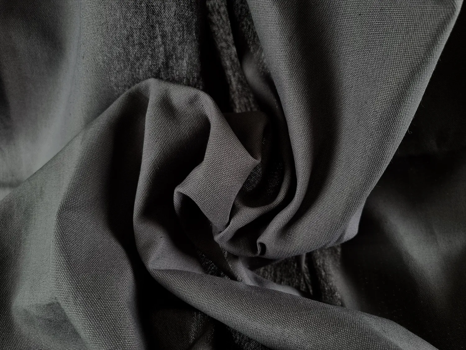 Cortinas - Cortina de algodón Anja (gris oscuro)