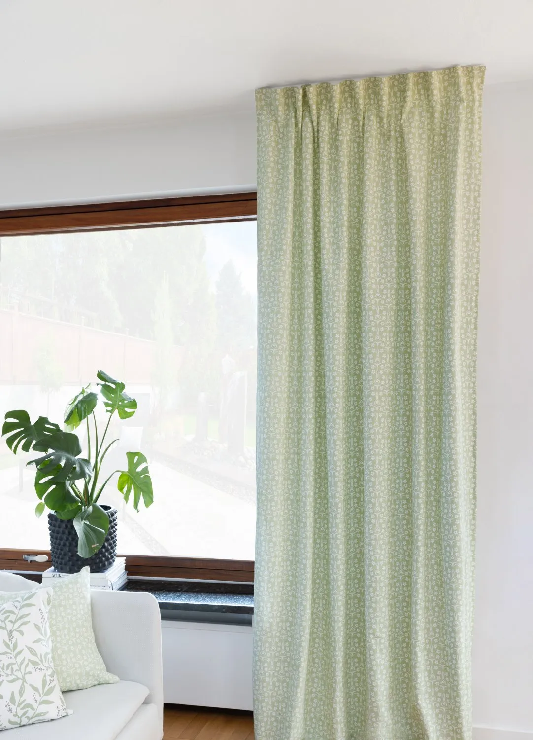 Cortinas - Cortina de algodón Ella (verde)