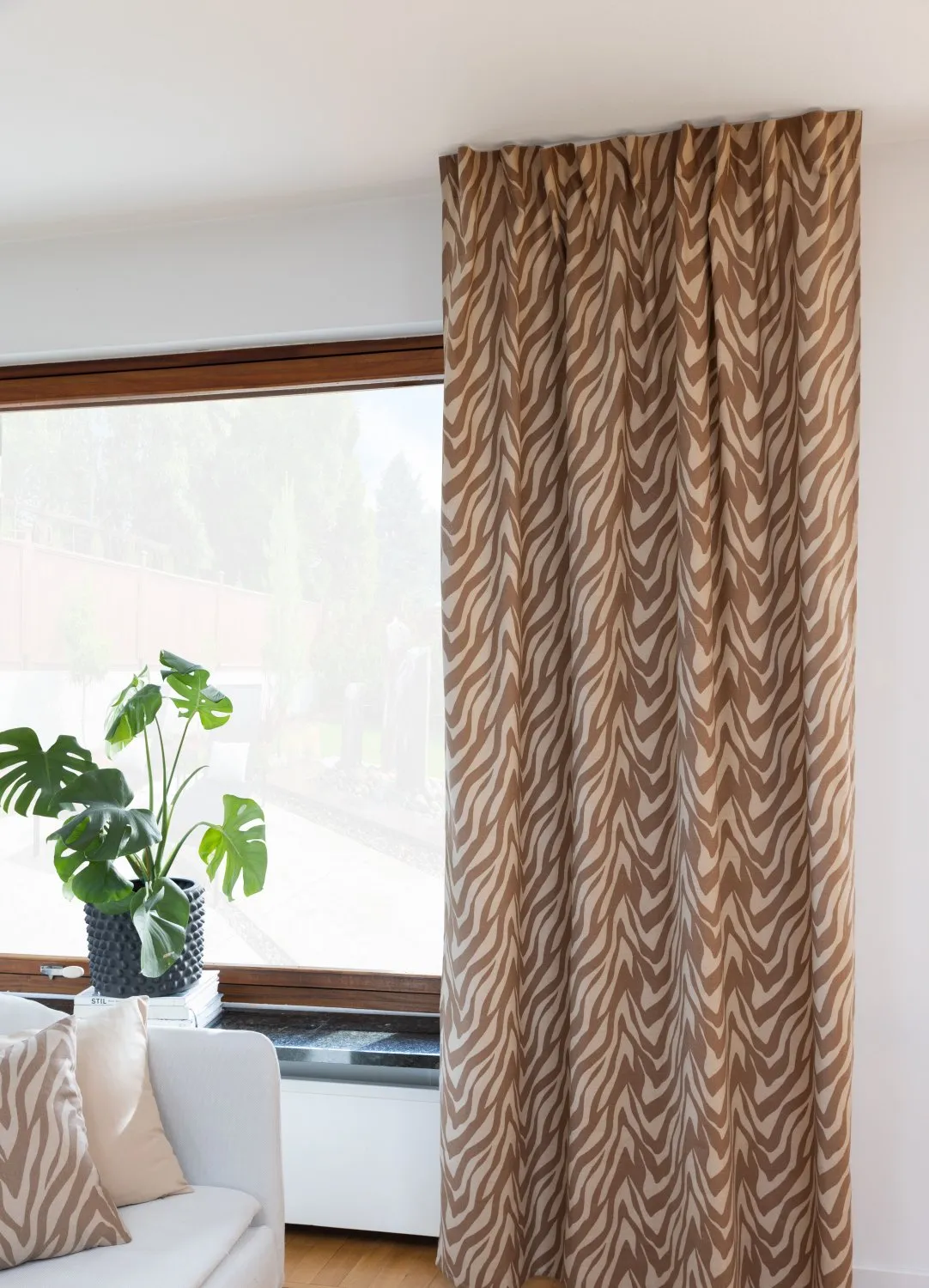 Cortinas - Cortina de algodón Laura (beige oscuro)